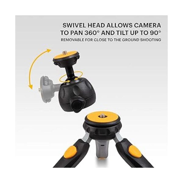 KODAK PhotoGear Mini trípode ajustable con mando a_2