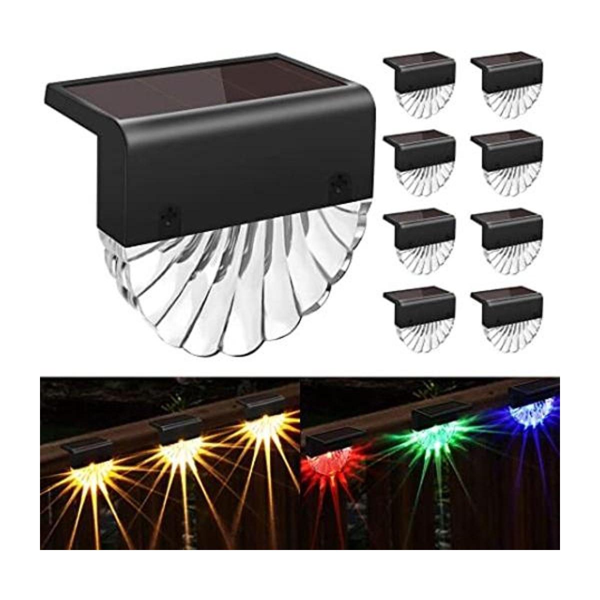 Luces solares de cubierta para exteriores paquete de 8