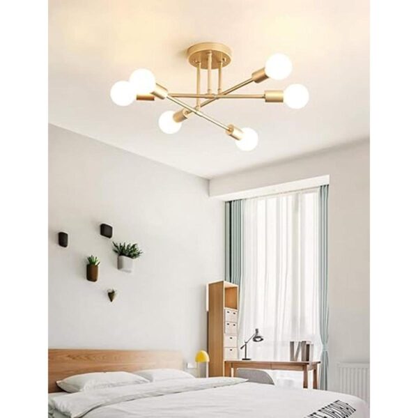 Dellemade Candelabro de techo moderno Sputnik con 6_1