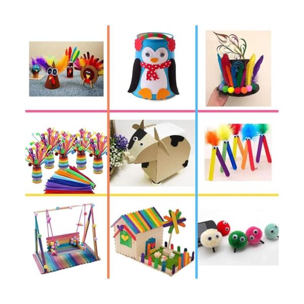 MOISO Kit de tarros de manualidades y suministros de arte