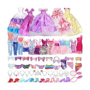 Paquete de 35 ropa de muñeca hecha a mano que incluye 2_1