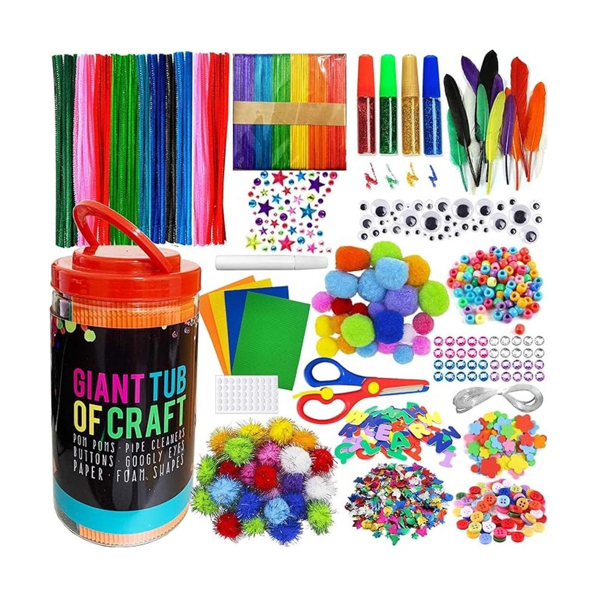 MOISO Kit de tarros de manualidades y suministros de arte