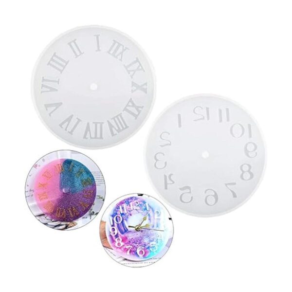 Daimay 2 moldes de silicona de resina para reloj de_1