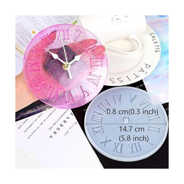 Daimay 2 moldes de silicona de resina para reloj de_2