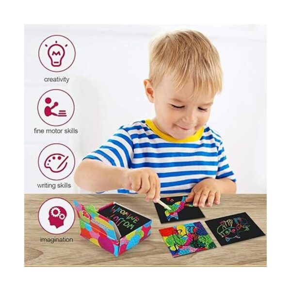 Mocoosy 400 mini notas artísticas de arco iris para niños_2