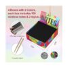 Mocoosy 400 mini notas artísticas de arco iris para niños_5