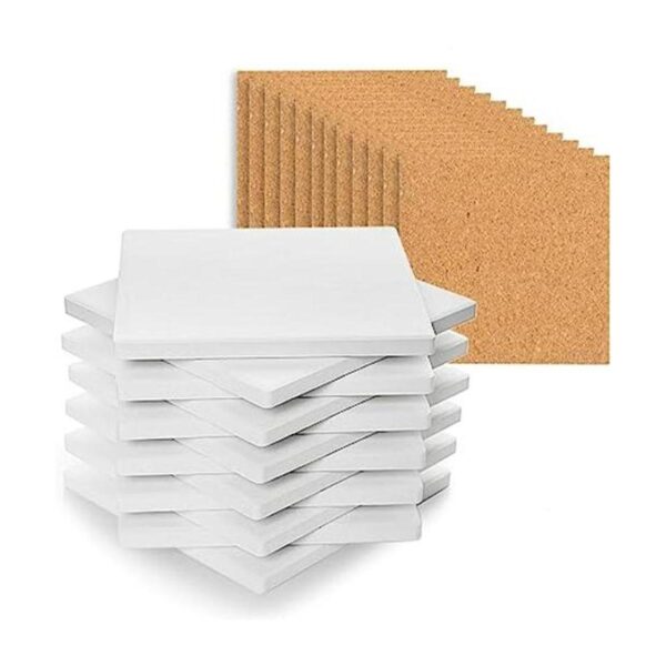 COYMOS Azulejos de cerámica para manualidades posavasos