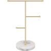 Hileyu Soporte de joyería soporte para collar de mesa
