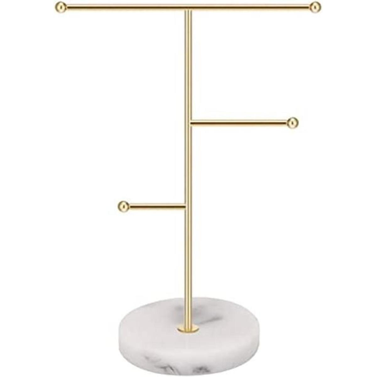 Hileyu Soporte de joyería soporte para collar de mesa