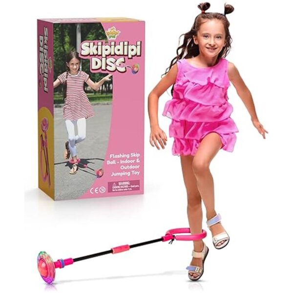 IPIDIPI TOYS Skip It Juguete de tobillo rosa intermitente_1
