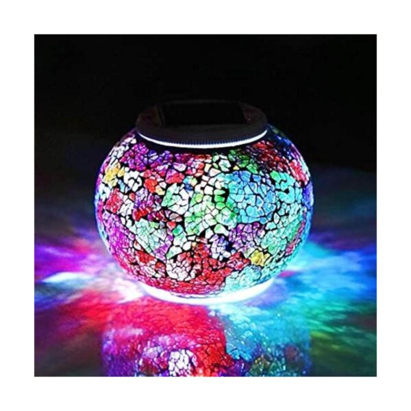 Lámpara de mesa de vidrio solar que cambia de color_1