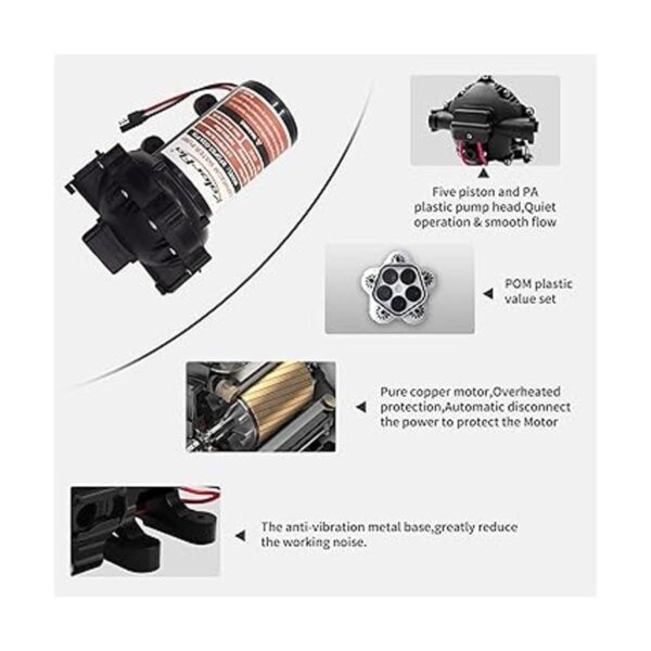 KOLERFLO Bomba de agua autocebante de 12 V CC bomba de
