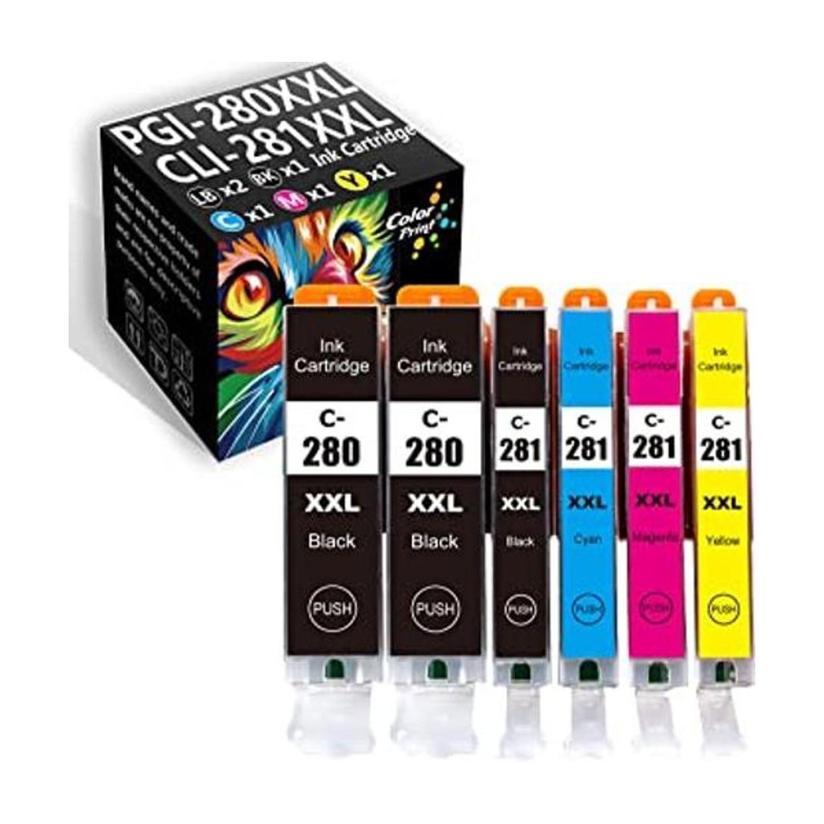 Paquete de 6 cartuchos de tinta compatibles con ColorPrint