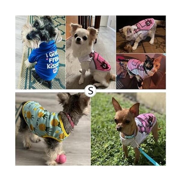 Camisas para mascotas camisas estampadas para cachorros_3