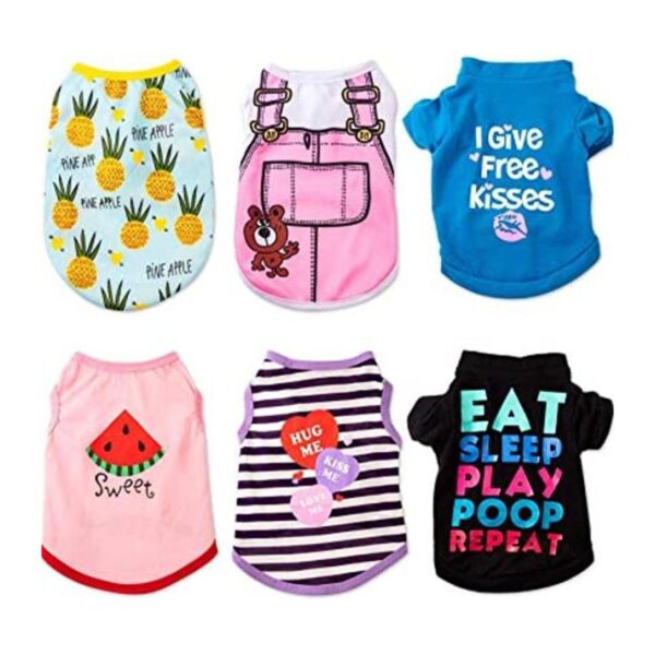 Camisas para mascotas camisas estampadas para cachorros_1