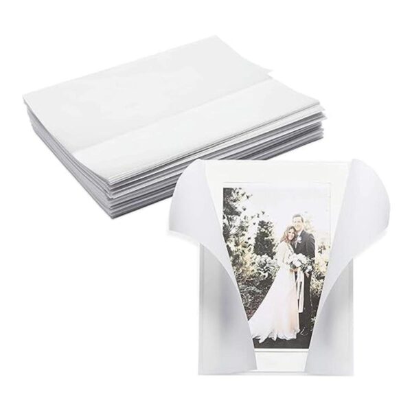 Paquete de 100 chaquetas de vitela para invitaciones de 5