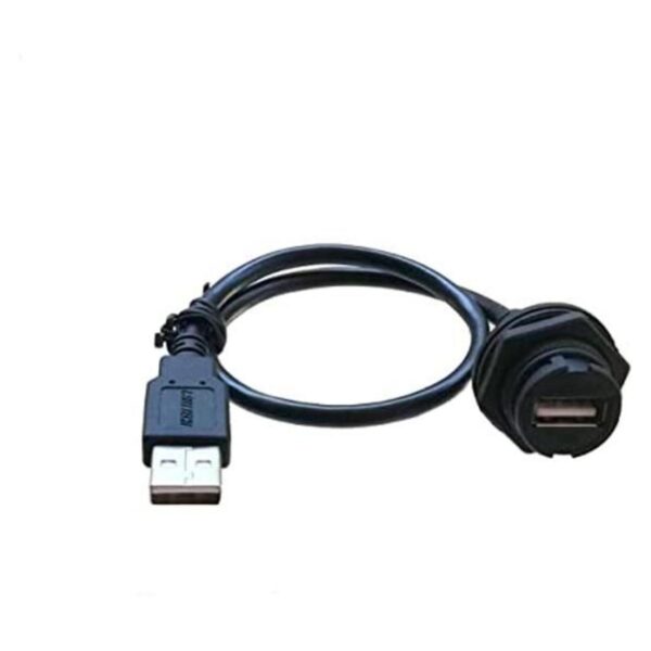 Conector USB 2.0 para montaje en panel M20 hembra con_1