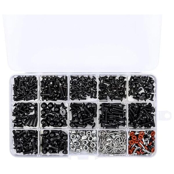 Juego de 500 tornillos de coche a control remoto M3 M4_4