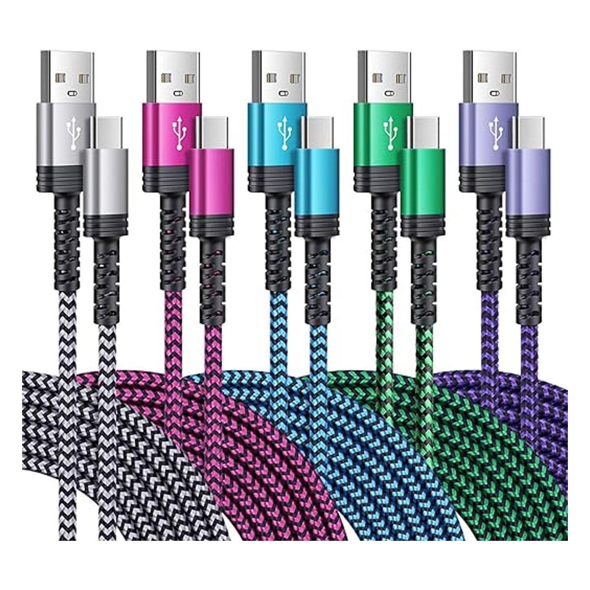 Cable de carga tipo C SIXSIM paquete de 5 unidades