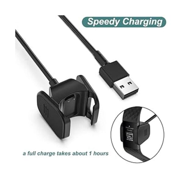Kissmart Cargador para Fitbit Charge 4 adaptador de cable_2