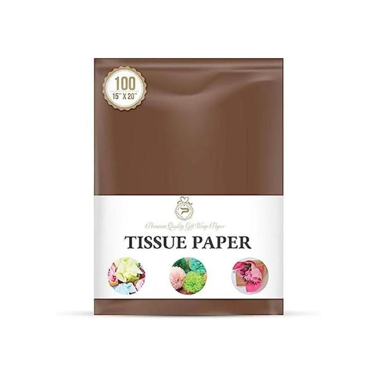 Papel de regalo marrón chocolate para embalaje de regalo