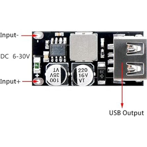 DROK Convertidor USB de Buck 4 unidades DCDC módulo_2
