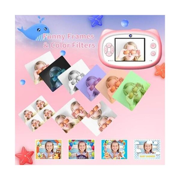 D.DA.D Selfie Cámara de fotos para niños para niñas los_5