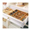 Pipishell Organizador de cajones expandible de bambú_6