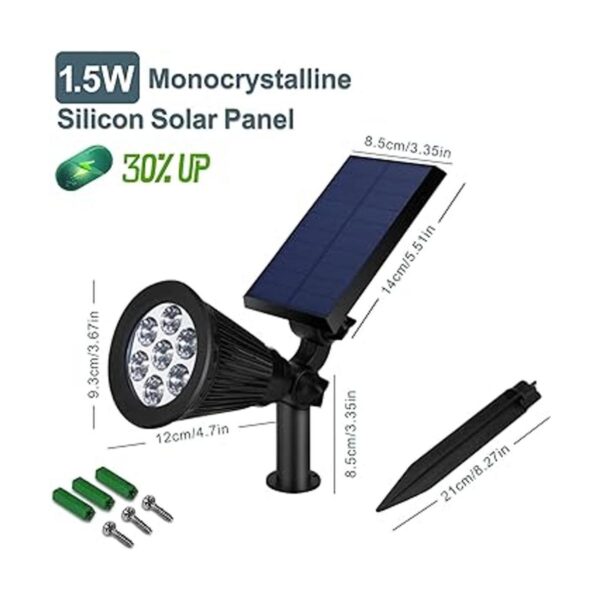 Focos solares de paisaje para exteriores luces solares