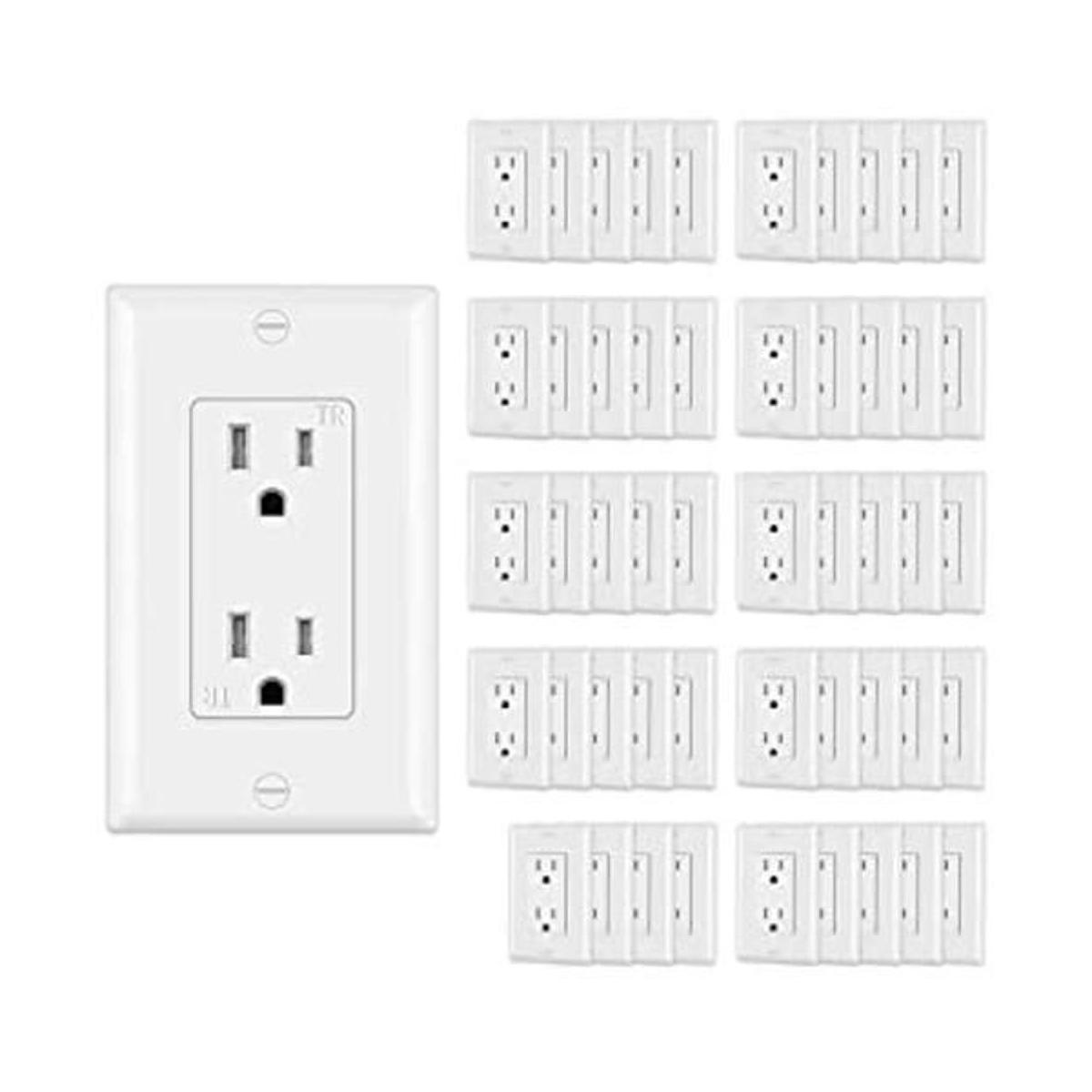 CML Decor Recetpacle Outlet de 50 unidades resistente a