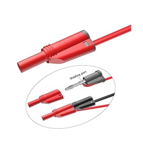 Goupchn 5PCS Banana Plug Silicone Test Leads Kit 4mm Fully_2