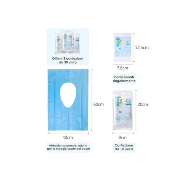 Fundas desechables para asiento de inodoro 30 unidades