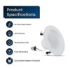 Feit Electric LEDG2R4927CA 50W equivalente a 72 W Mejora