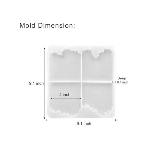 ResinWorld Moldes de resina para posavasos de 4 pulgadas_2