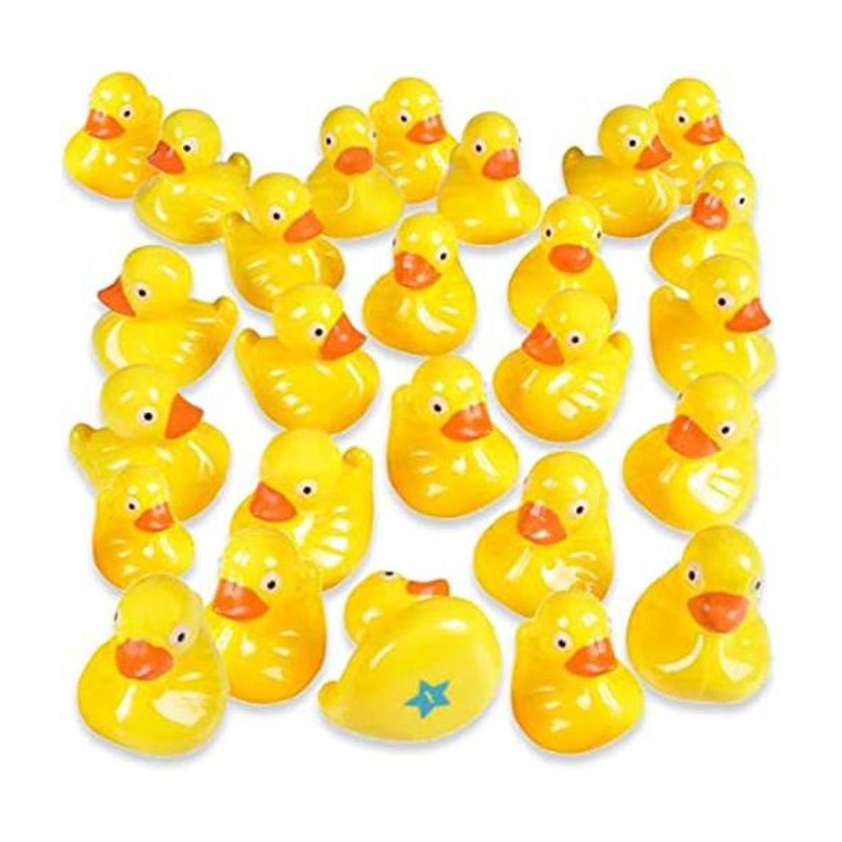 Gamie Juego de pato de plástico a juego incluye 20 patos