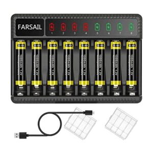 Baterías recargables AAA FARSAIL 8Pack 1000mAh_1