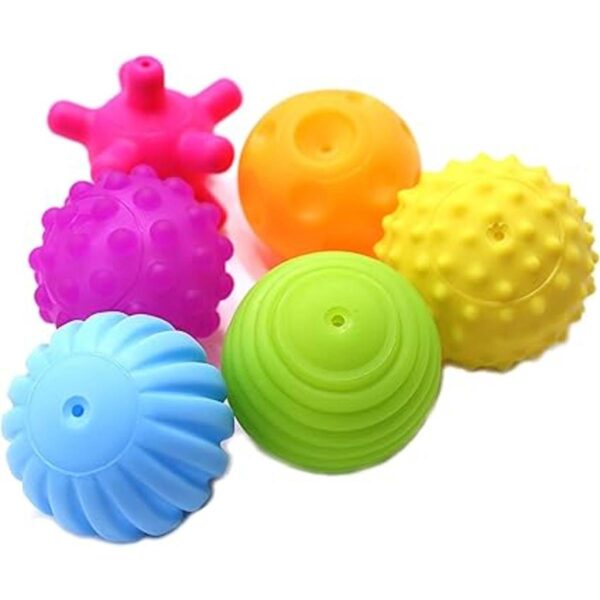 FIVOENDAR Juego de 6 bolas sensoriales para niños bolas_3