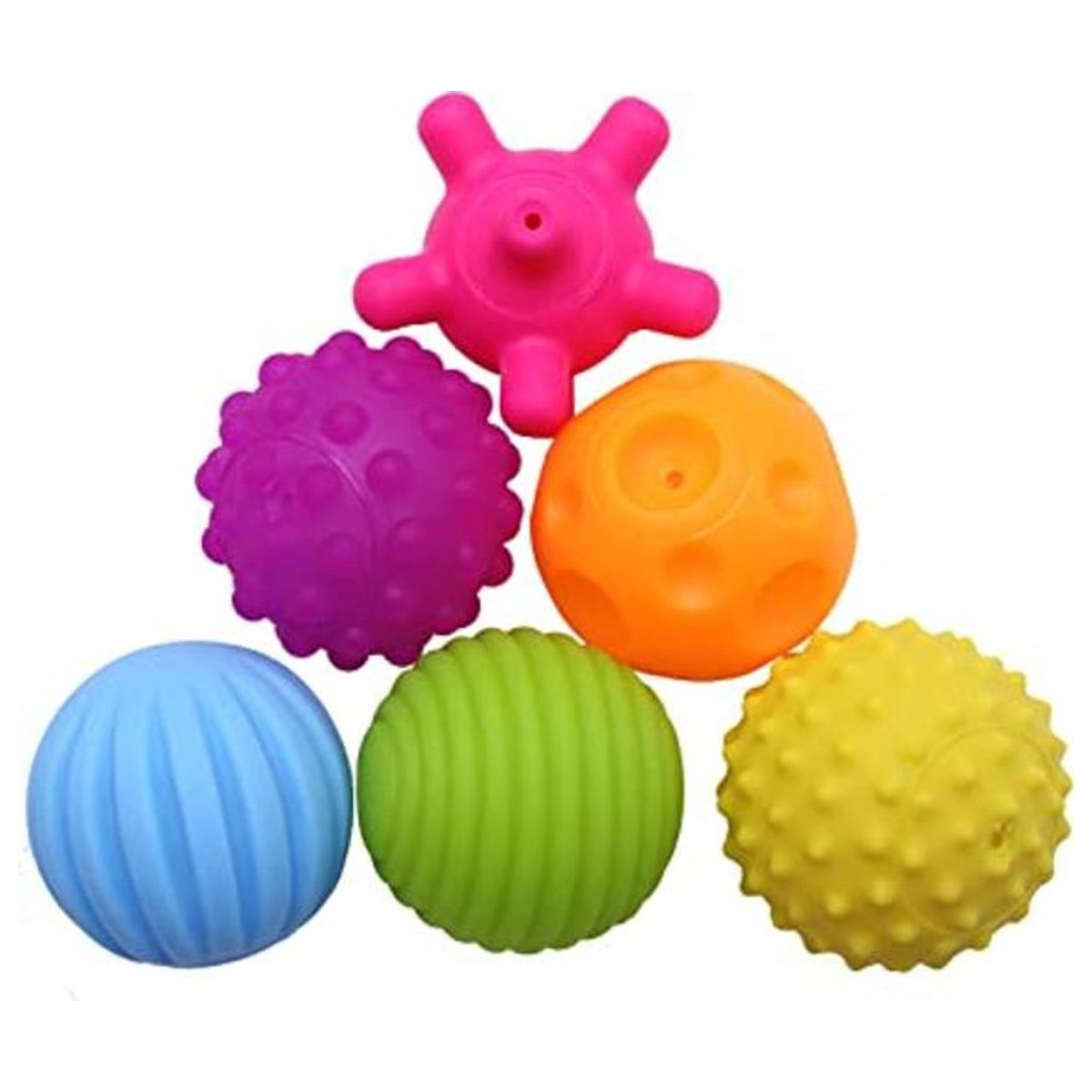 FIVOENDAR Juego de 6 bolas sensoriales para niños bolas