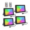 MEIKEE Paquete de 4 luces de inundación LED RGB_1