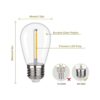 Tira de luces LED S14 inastillable e impermeable para