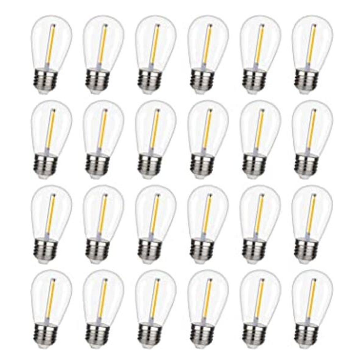 Bombilla LED S14 inastillable e impermeable guirnalda de