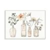 Ramos florales antiguos de flores en tarro de cristal_1