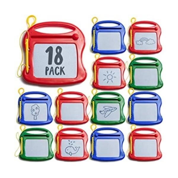 Paquete de 18 mini tablero magnético de dibujo para niños_1