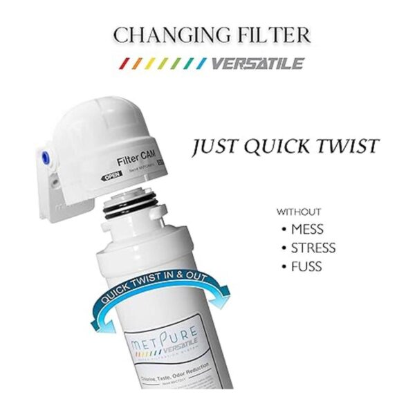Metpure MVCTO11KIT Filtro de agua de giro rápido versátil_4