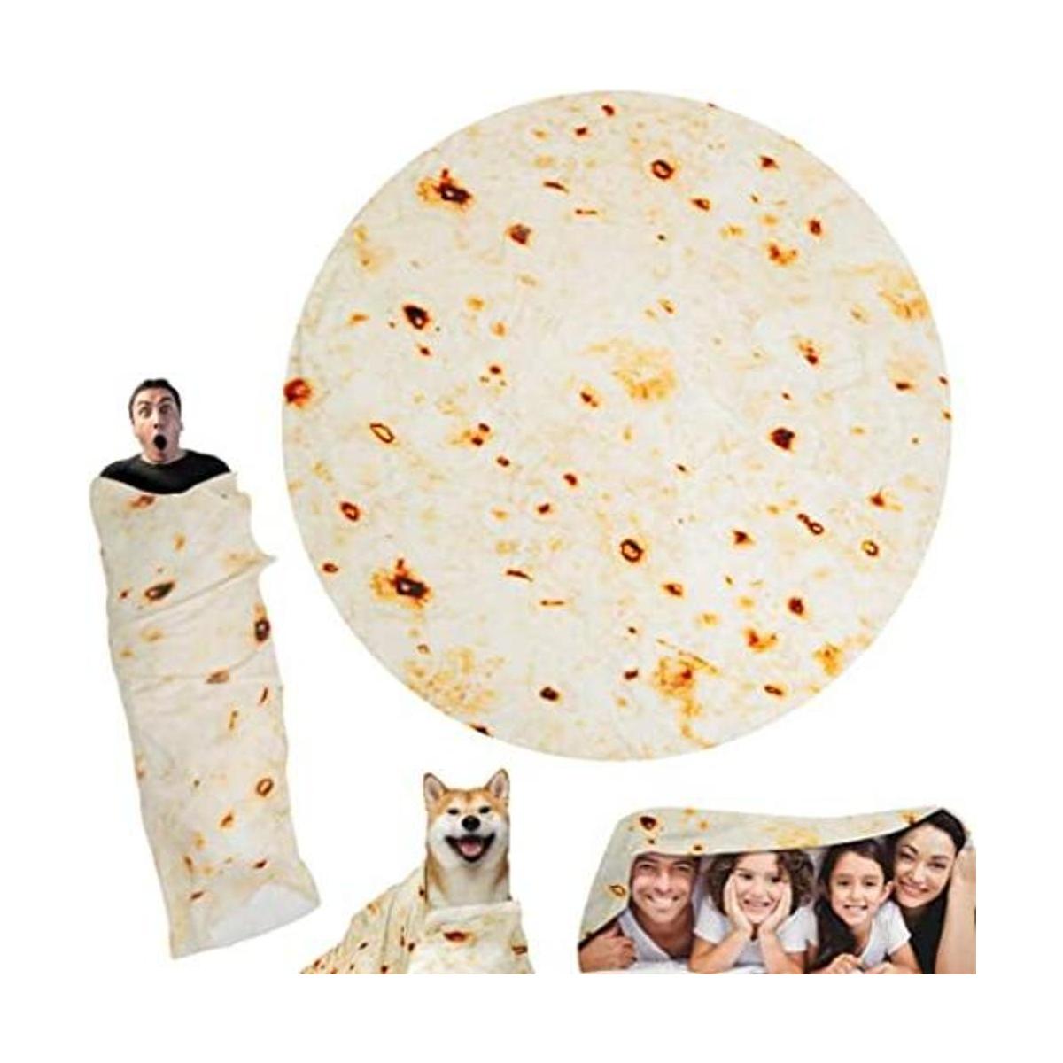 Lhedon manta de burrito de tortilla para adultos niños