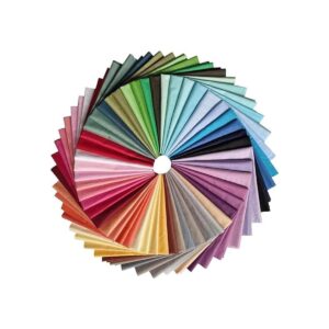 Qililandiy 50 piezas de tela de algodón de grasa Quarters
