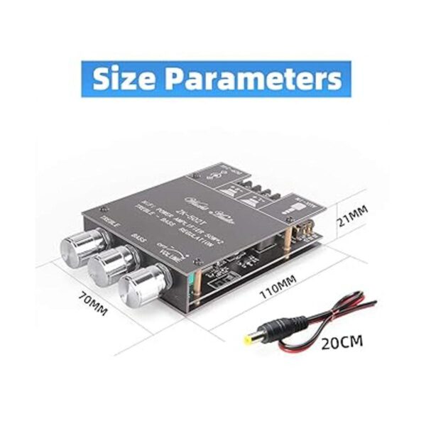 DAMGOO ZK502T Tablero amplificador Bluetooth con control_4