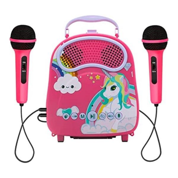 NA Máquina de karaoke para niñas y niños con 2_1
