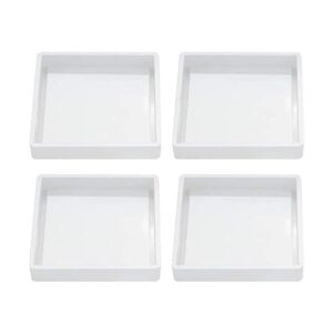 4 moldes de posavasos de silicona moldes cuadrados de