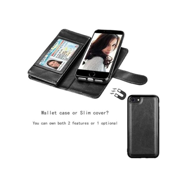 Njjex Funda tipo cartera para iPhone SE 2020SE2 funda_4